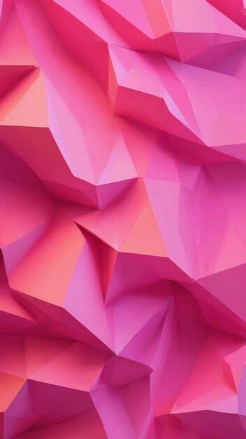 Premium Photo Polygon Pink Pastel Color Abstract Background