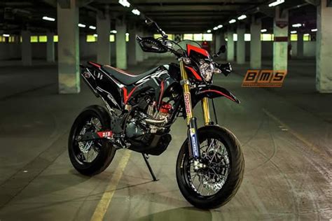 Galeri Foto Modifikasi Honda CRF150L Supermoto Bikin Ngiler