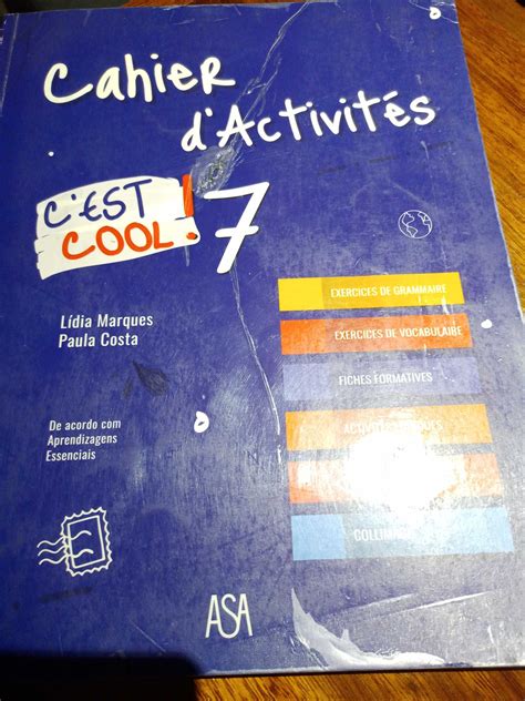 Caderno de atividades de francês 7ano Glória E Vera Cruz OLX Portugal