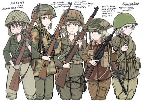 Safebooru 5girls 82nd Airborne Absurdres Airborne Ammunition Pouch