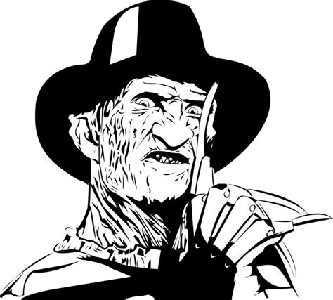 Freddy Krueger Terror Dibujos Siluetas Y Marqueter A