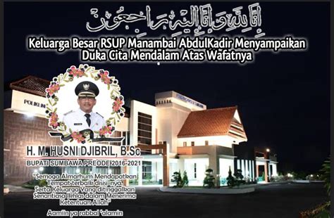 Ucapan Bela Sungkawa Keluarga Besar Rsup Manambai Abdul Kadir Sumbawa