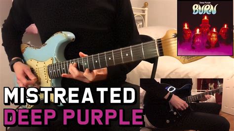 Deep Purple Mistreated Guitar Intro And Harmony Solo Cover Youtube