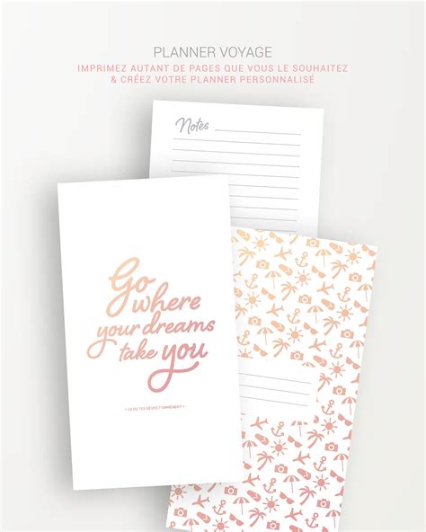 Planner Carnet De Voyage Imprimer Pour Organiser Les S Jours Et Les