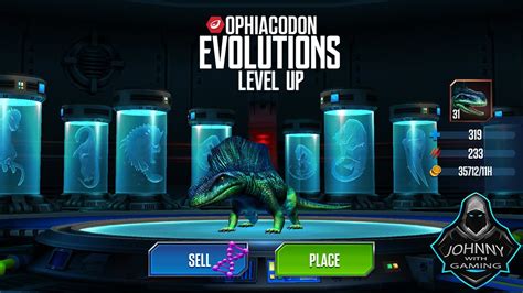 Jurassic World The Game Ophiacodon Carnivores Rare Evolutions 35