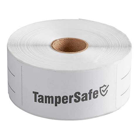 Choice Tampersafe 1 12 X 6 Customizable White Paper Tamper Evident