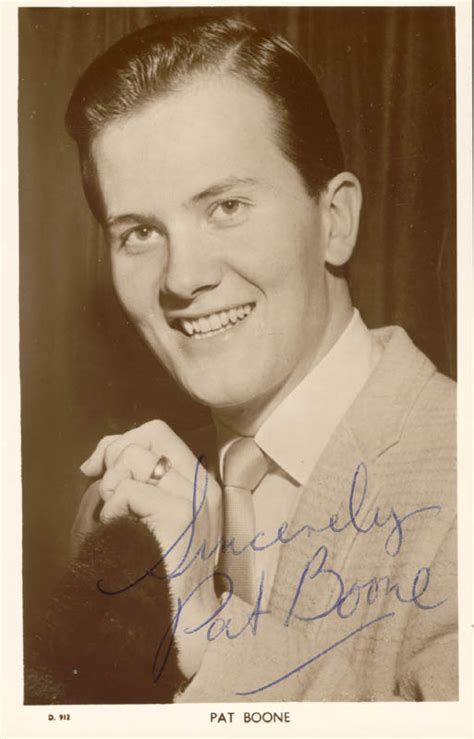 Pat Boone Picture Post Card Signed Historyforsale Item 100144