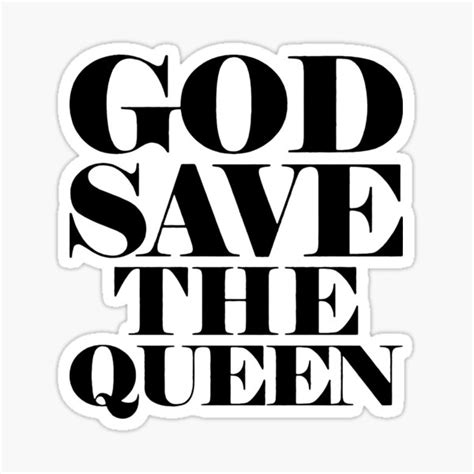 God Save The Queen Stickers Redbubble