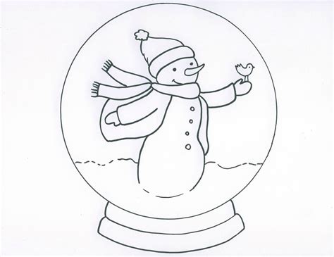 Snow Globe Drawing at PaintingValley.com | Explore collection of Snow ...