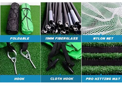 Portable Design Golf Practice Hitting Nets And Mats Golf Tent Practice ...