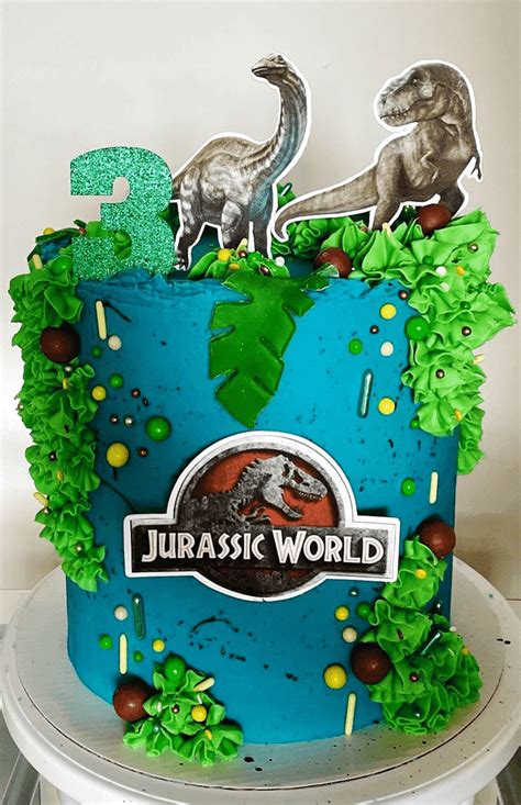 Jurassic Park Birthday Cake Ideas Images Pictures