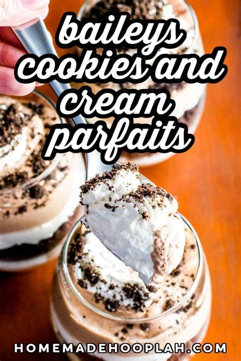 Baileys Cookies And Cream Parfaits Food Processor Recipes Boozy