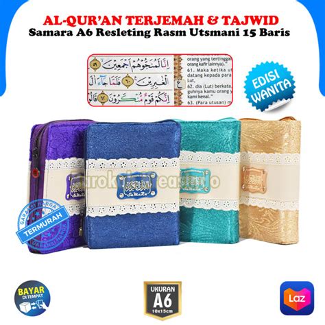 Alquran Terjemahan Dan Tajwid Warna Resleting Al Quran Wanita Samara