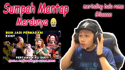 First Time React Merdunya Ii Buih Jadi Permadani By Zidan Ft Nabila