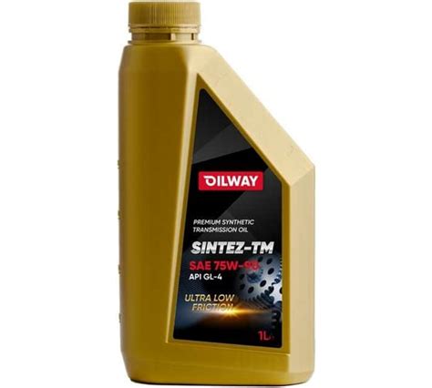 Трансмиссионное масло OILWAY Sintez-TM 75w90, GL4, синтетическое, 1 л ...