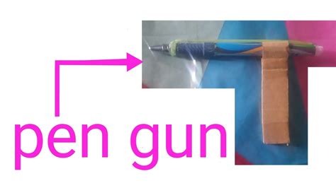 How To Make Pen Gun Kaise Banate Hain Pen Gun Easy Pen Gun Pen