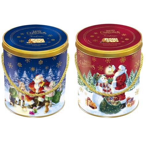 Kit C 2un Panettone E Chocottone Santa Edwiges Lata Premium Frutas E