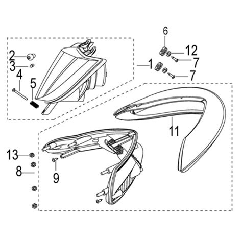 HEAD LIGHT TAIL LIGHT Keeway TX 125E SM EFI