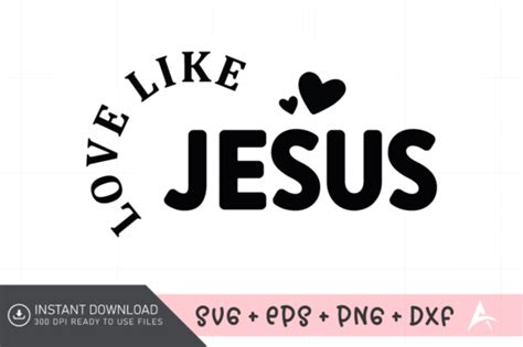 1 Love Like Jesus Bible Verse Svg Designs And Graphics