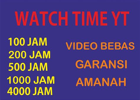 Jam Tayang Youtube Murah Lazada Indonesia