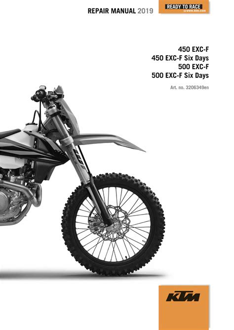 2019 2020 2021 Ktm 450 500 Exc F Xcf W Six Days Service Repair Manual Ktm