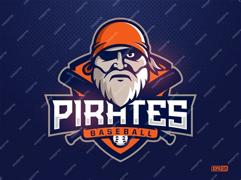 Premium Vector | Modern professional emblem pirates for baseball team