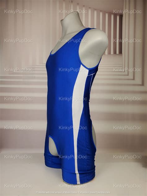 Erotic Singlet Open Back Front Fuck Toy Fetish Party Outfit Cruise Unisex Gay Sex Role Play