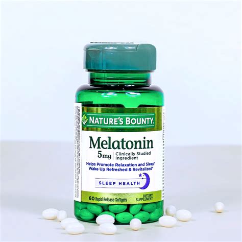 Viên Uống Hỗ Trợ Điều Hoà Giấc Ngủ Melatonin Nature s Bounty Hộp 60