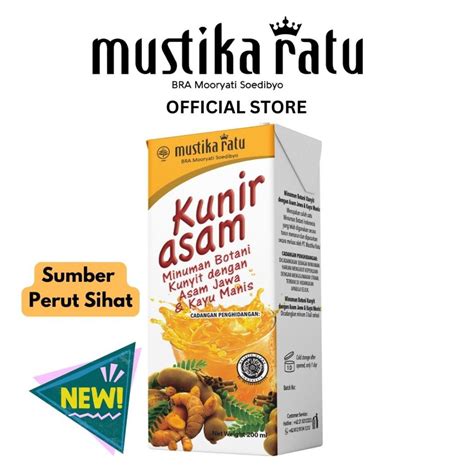 Mustika Ratu Kunir Asam Ml Minuman Botani Herbal Drink Kunyit