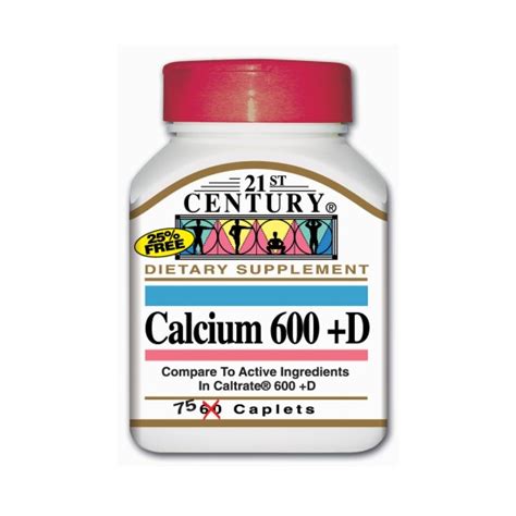 21st Century Calcium 600mg D3 75 Tablets Aesthetic Today Uae