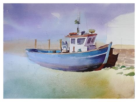 Watercolor Tutorial: The Fishing Boat - Art for Sharing