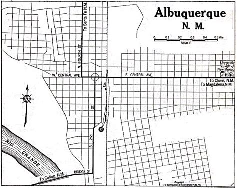 Mapa De La Ciudad De Albuquerque Nuevo M Xico Estados Unidos