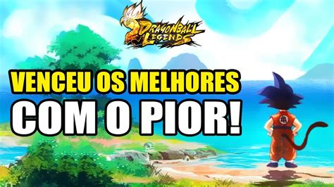 ELE USOU O PIOR PERSONAGEM DO JOGO E VENCEU OS MELHORES DO DRAGON BALL