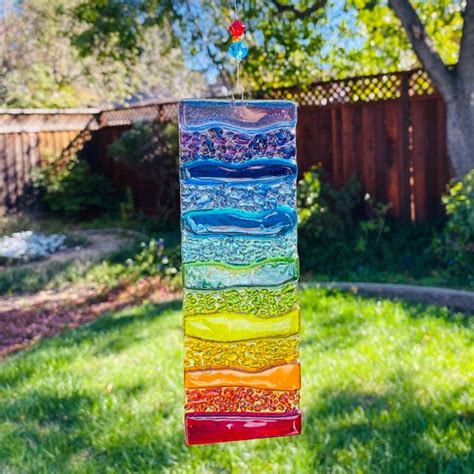 Rainbow Fused Glass Etsy