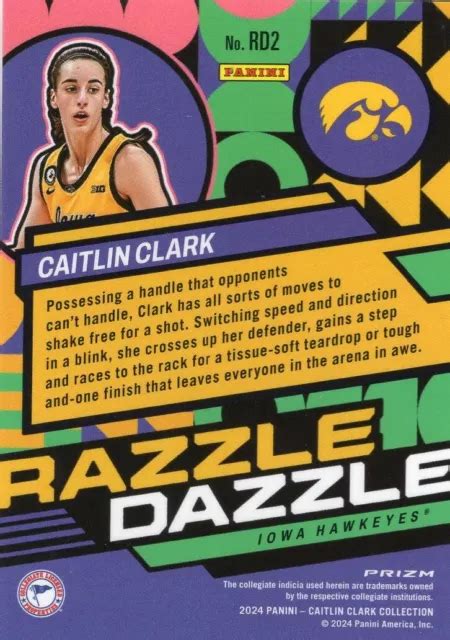 2024 PANINI MOSAICO Collezione Caitlin Clark Razzle Abbagliamento RD2