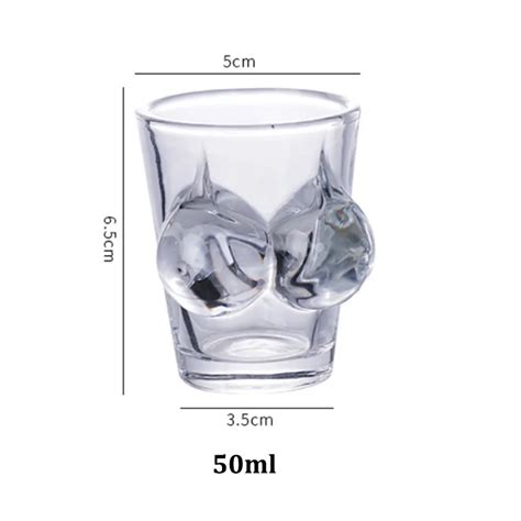 Custom Sexy Bikini Bust Breast D Shot Glasses Shooter Glass