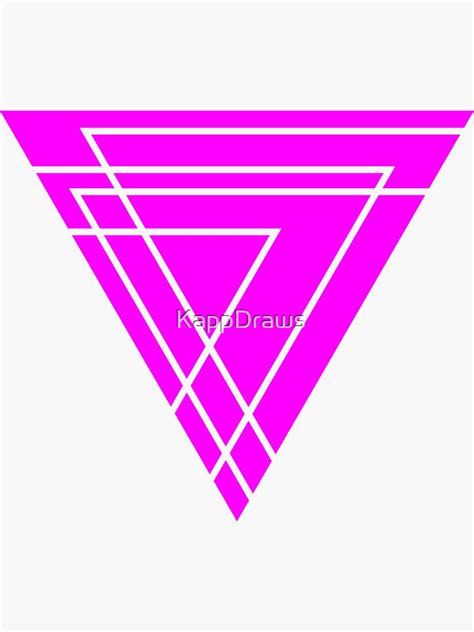 Inverted Pink Triangle Sticker For Sale By Kappdraws Redbubble