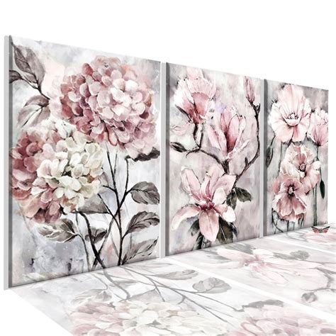 Quadros Decorativos Flor Rosa Aquarela Sala Quarto Lindo Shopee Brasil