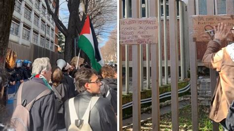 Rai Nel Mirino Dei Manifestanti Pro Palestina Scontri Sotto La Sede Di