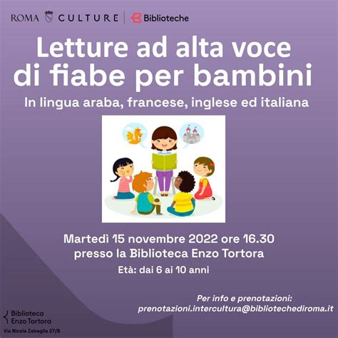 Letture Ad Alta Voce Di Fiabe Per Bambini Roma Multietnica