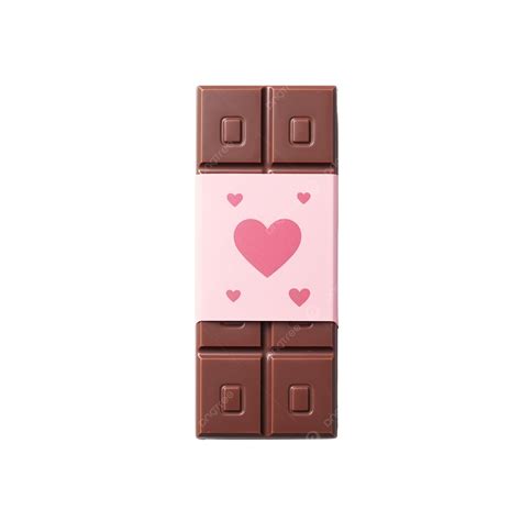 Happy Valentine S Day With Cute Chocolate Bar Valentine Chocolate