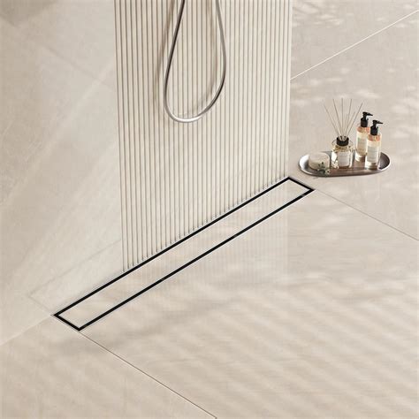 neodrain   linear shower drain     flat tile insert