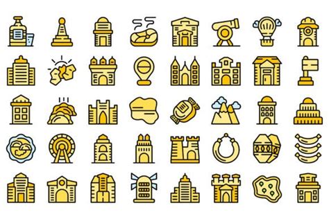 Manhole Icons Set Vector Outline Graphic By Ylivdesign · Creative Fabrica