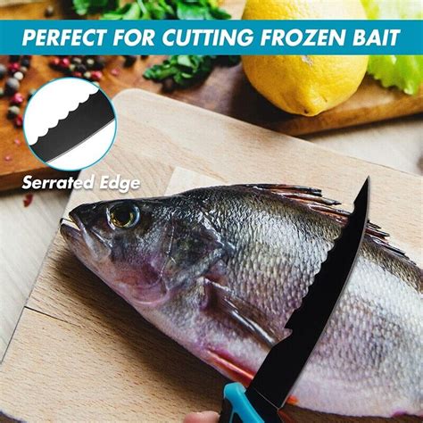 flissa piece bait knife fillet knife set cutting notch knife sharpener