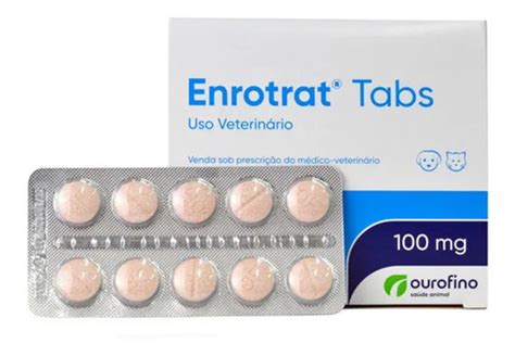 Enrotrat Tabs 100mg 5 Blísters C 10 Comprimidos Ouro Fino