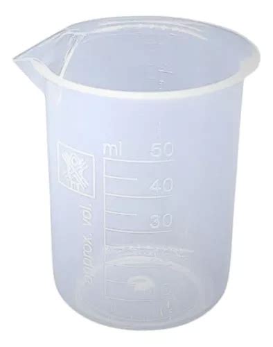 Vaso De Precipitado Graduado Plastico Pp De 50ml