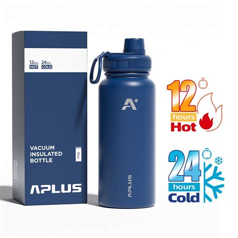 AplusFlask Oz Insulated Flask Tumbler Water Bottle Hot And Cold Stainless Steel Vacuum Thermos