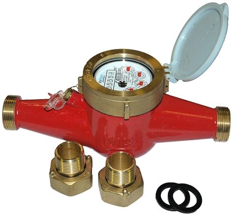 Brass Analog Multi Jet Mechanical Hot Water Meter Dry Dial Line Size 0 5 To 10 Inch Iso