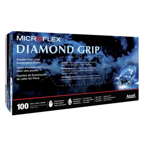 Microflex Diamond Grip Plus Latex Gloves Bound Tree