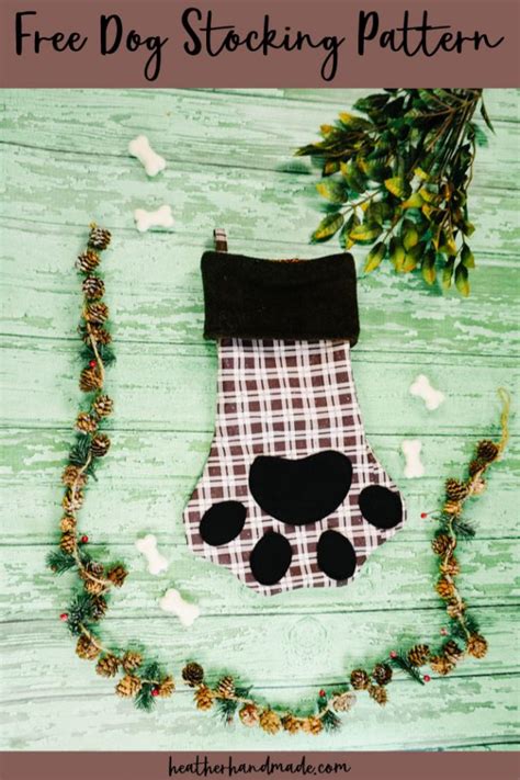 Free Dog Paw Stocking Pattern • Heather Handmade